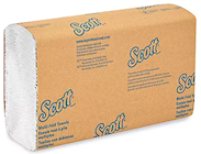 PAPER TOWELS, MULTI-FOLD, SCOTT, 1-PLY, 250 SHEETS/PK, 16 PACKS/CT THUMBNAIL